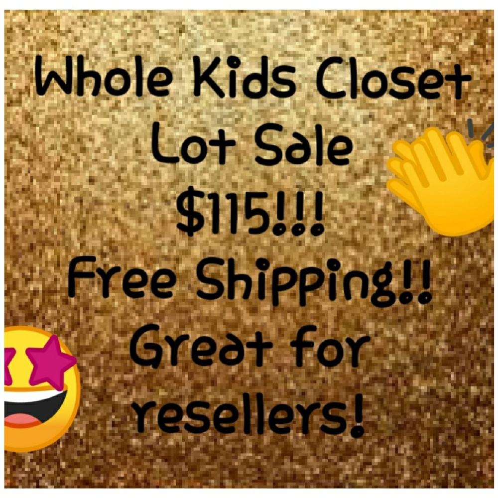 Entire Kids Closet Lot/free shipping